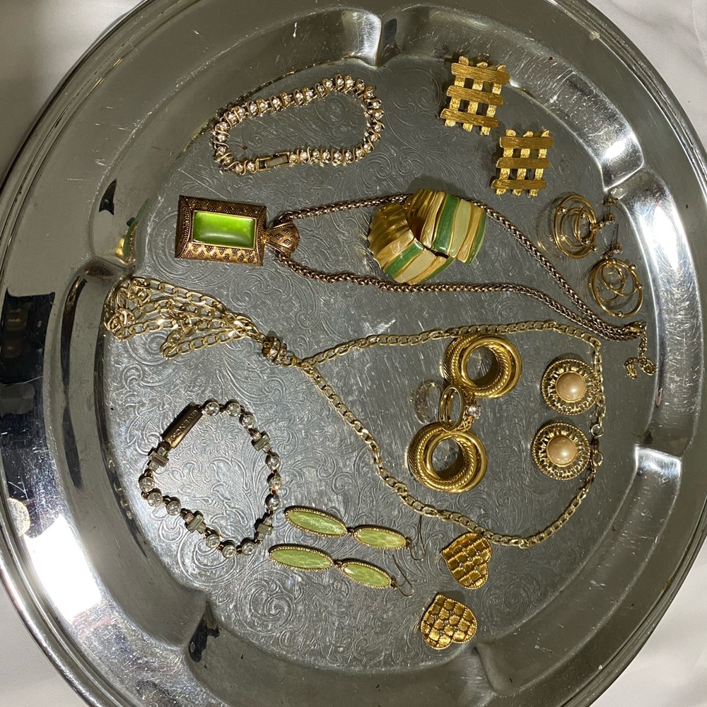 Vintage Gold Tone Costume Jewelry